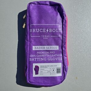 Bruce Bolt Bader Series Long Cuff Batting Gloves